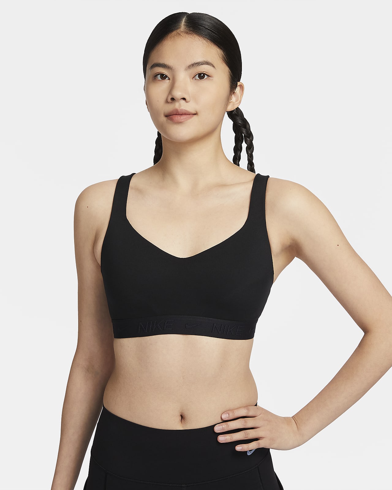 Nike Indy Light-Support Women's Padded Adjustable Sports Bra. Nike IN