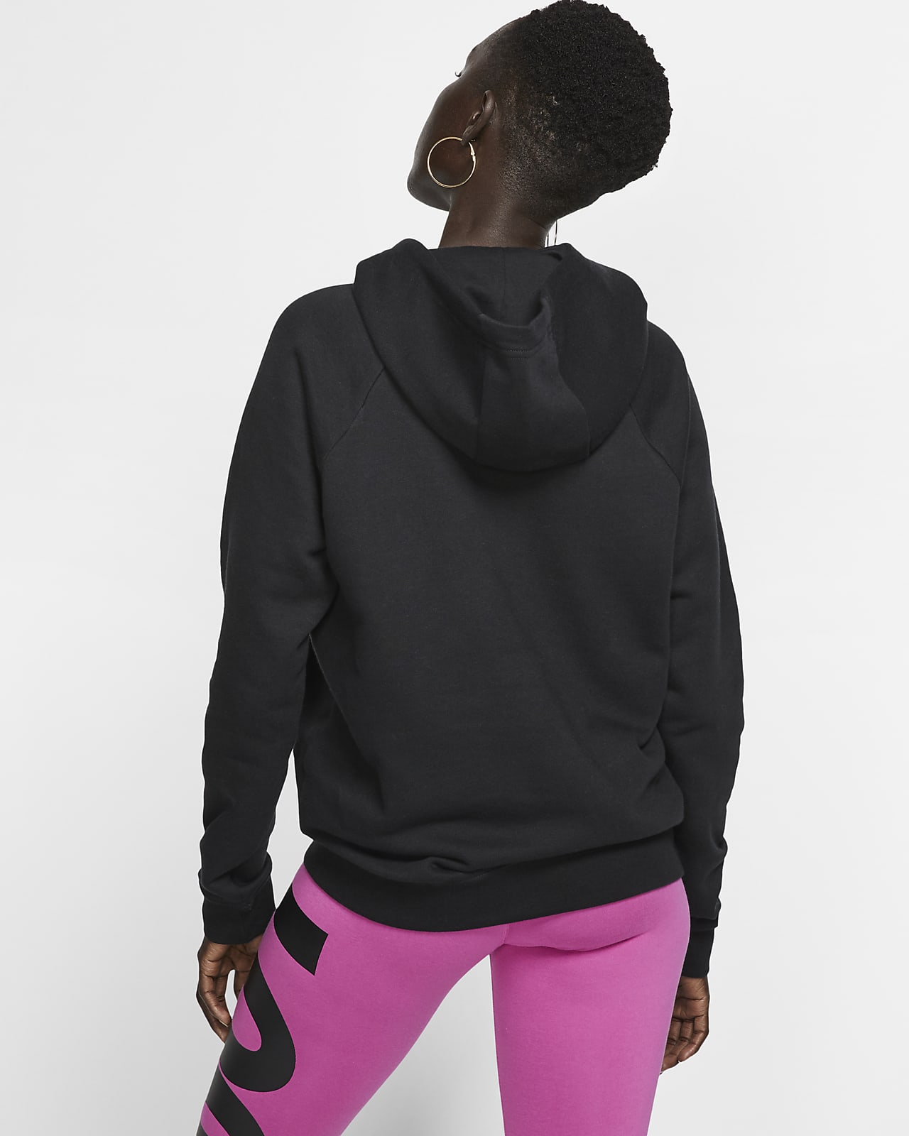 nike black essentials hoodie women's