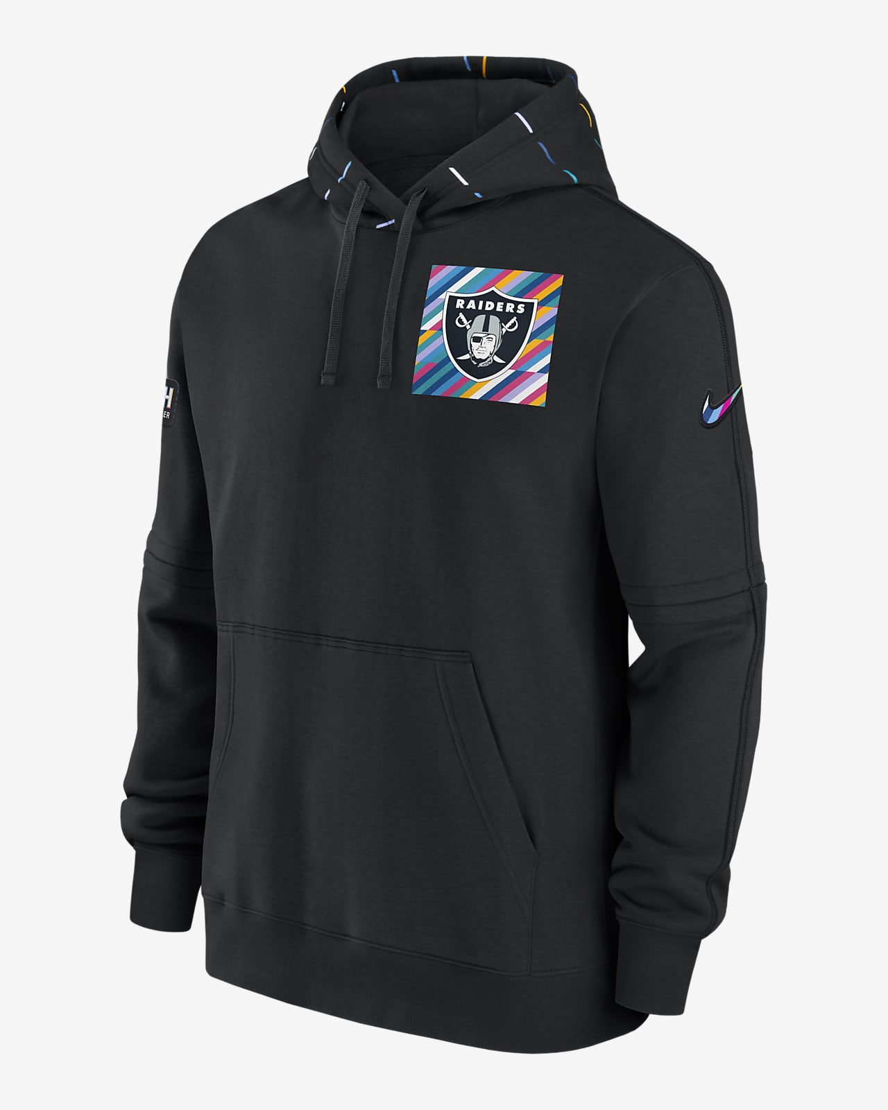 Las Vegas Raiders Crucial Catch Club Men's Nike NFL Pullover Hoodie.