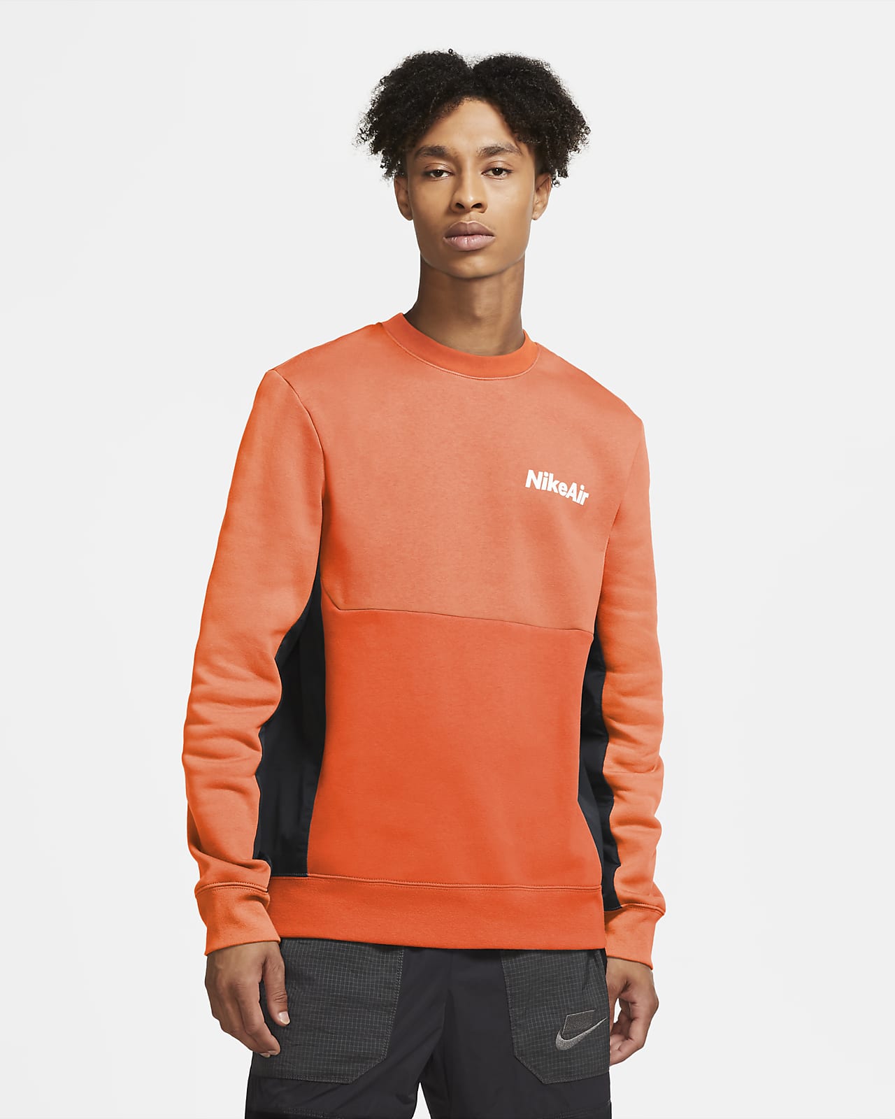 nike air men's fleece crew