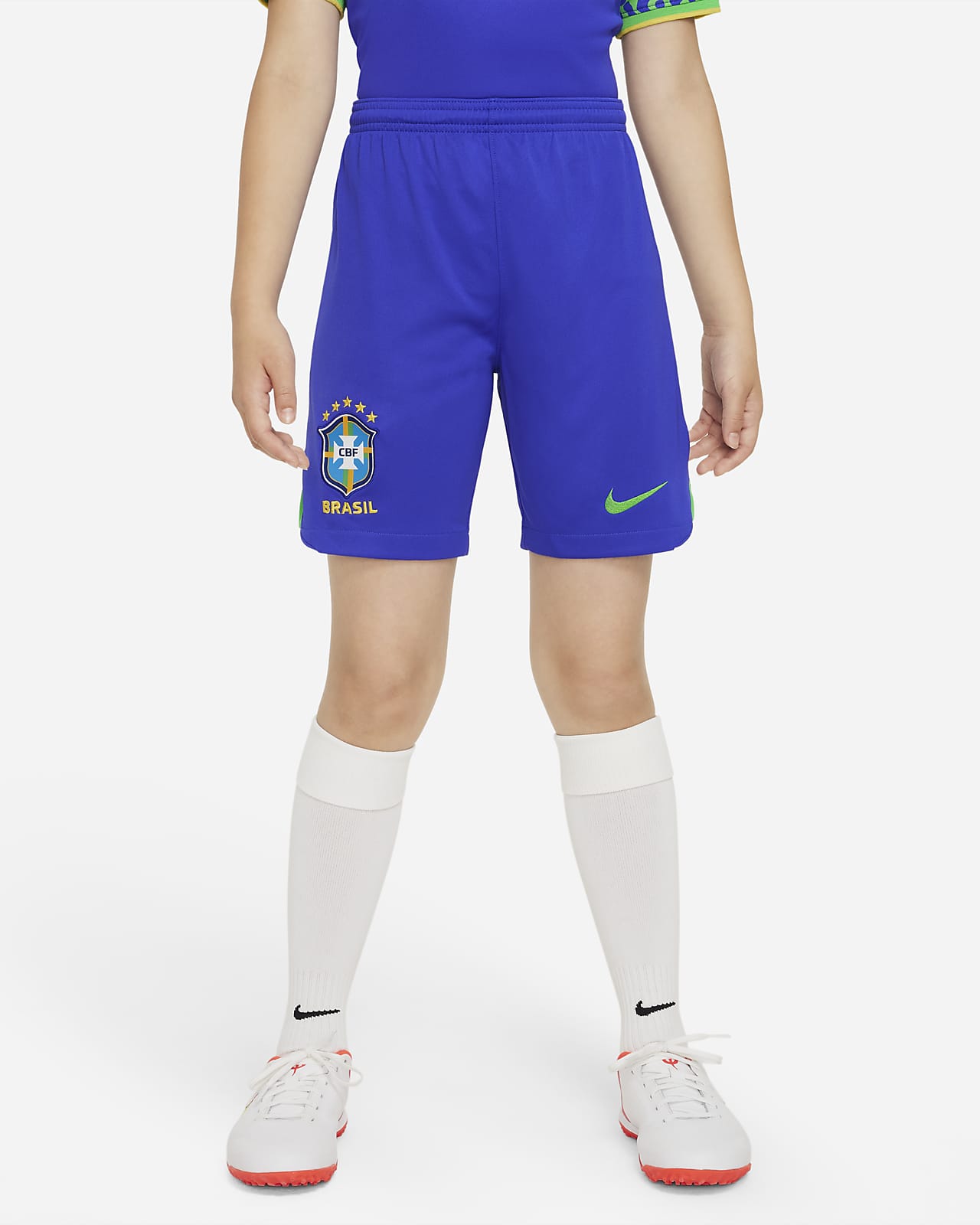 seré fuerte Turista primero Brazil 2022/23 Stadium Home Big Kids' Nike Dri-FIT Soccer Shorts. Nike.com