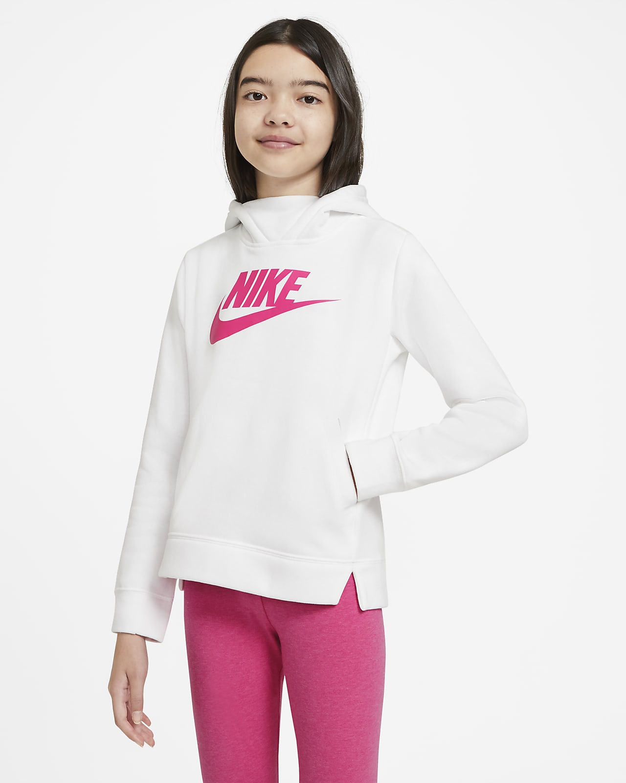 Nike Sportswear Girls' Pullover Hoodie. Nike.com
