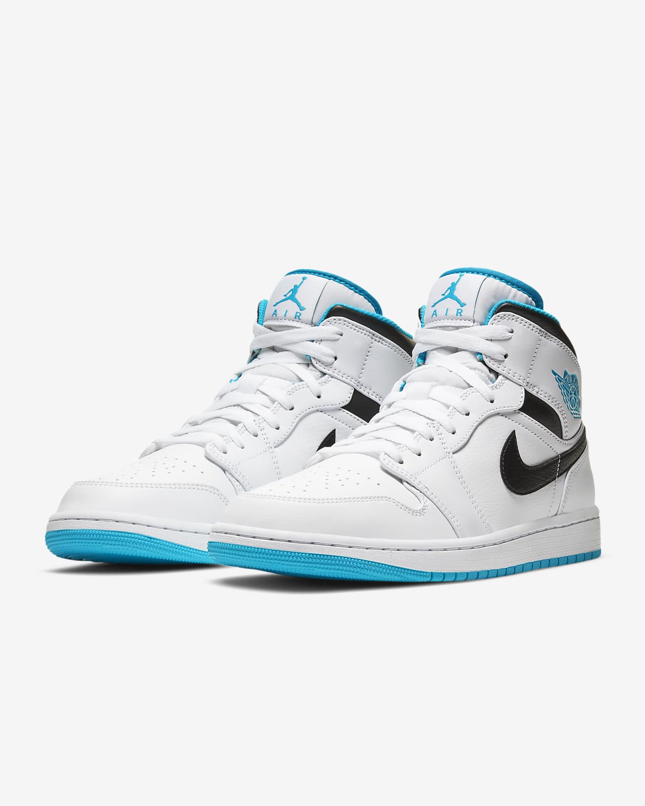 nike air jordan 1 mid men's white