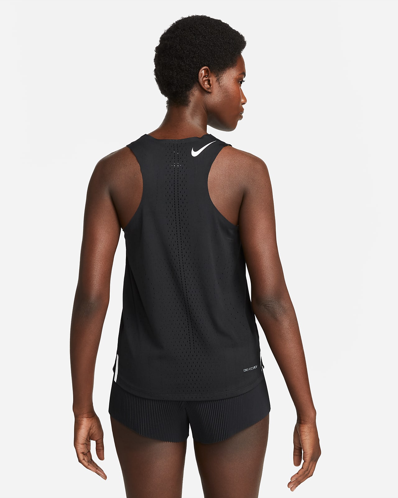 Nike CQ8826 W YOGA LAYER TANK Vest women's black/dk smoke grey XS