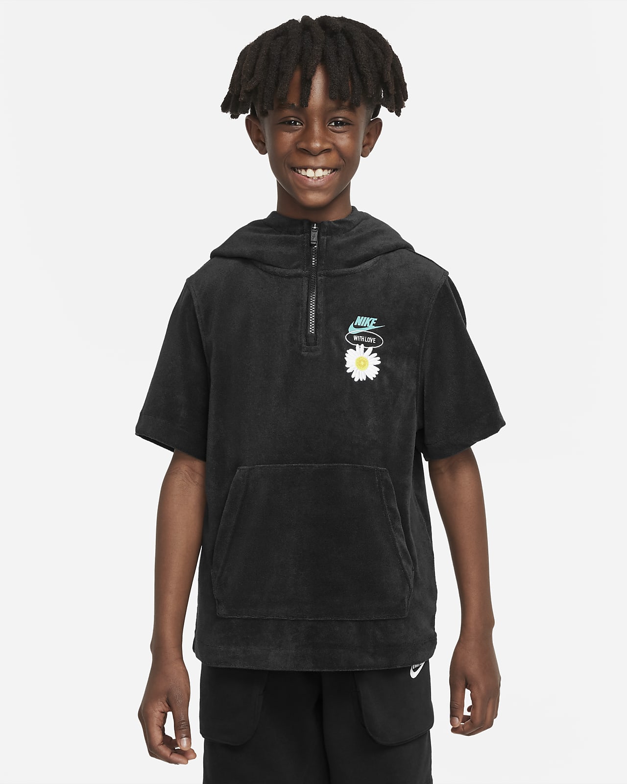 Nike Sportswear Sudadera con capucha de manga corta - Niño. Nike ES