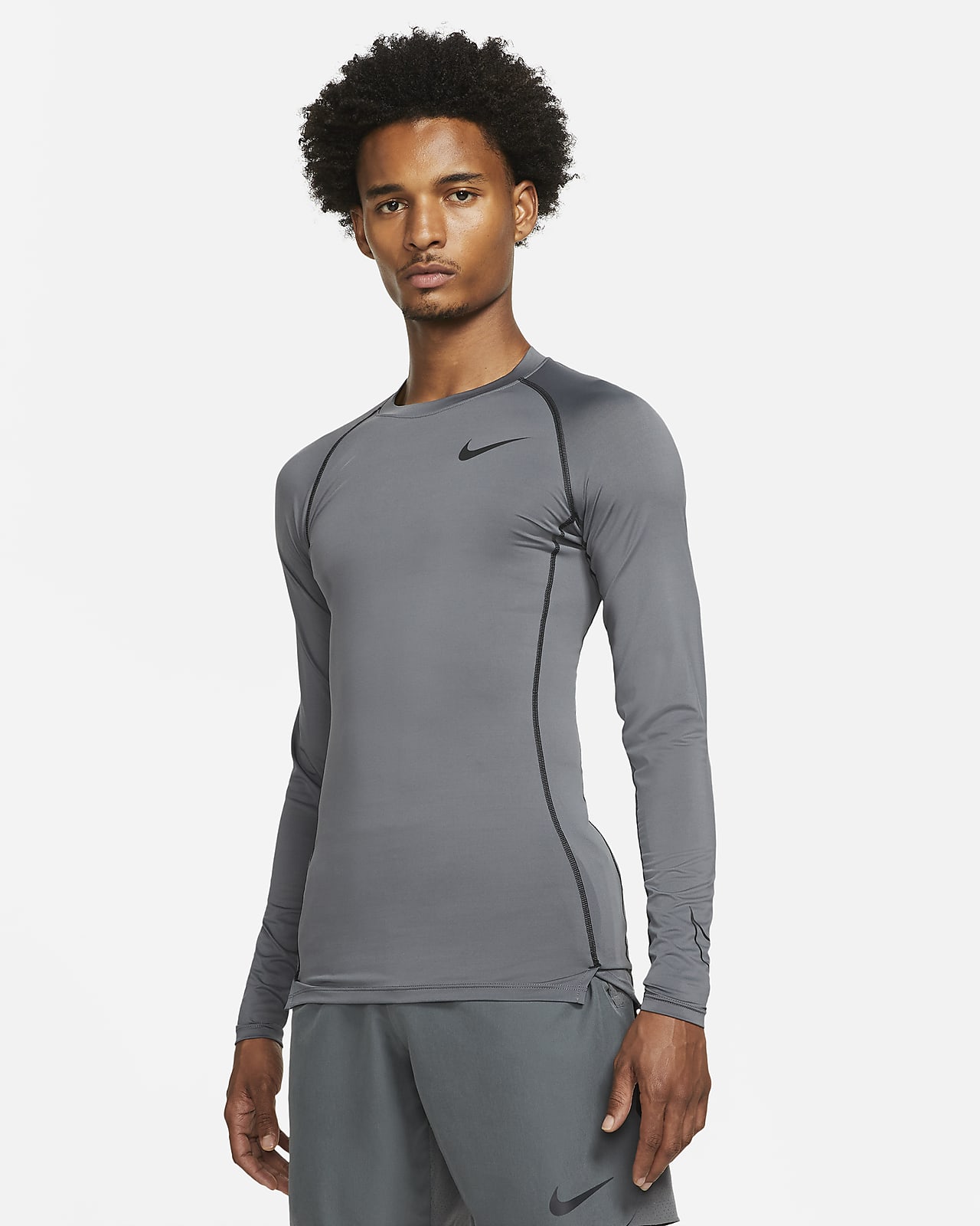 nike pro dri fit fitted long sleeve