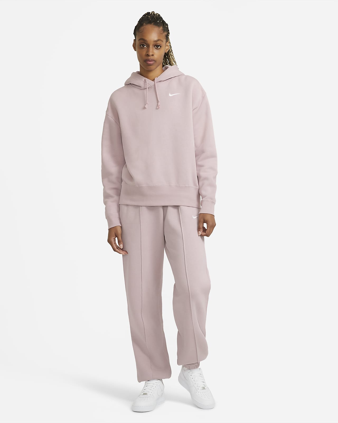 sweat à capuche en tissu fleece pour femme