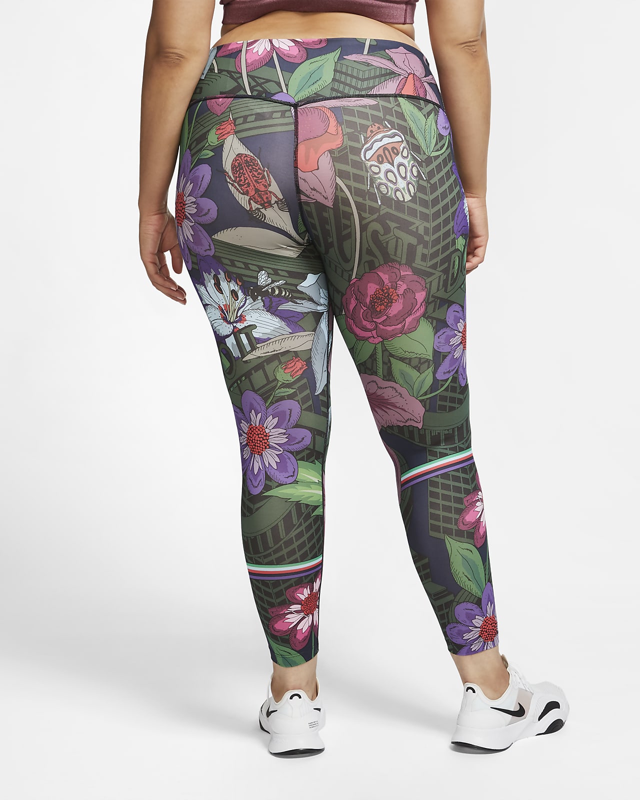 plus size nike icon clash tights