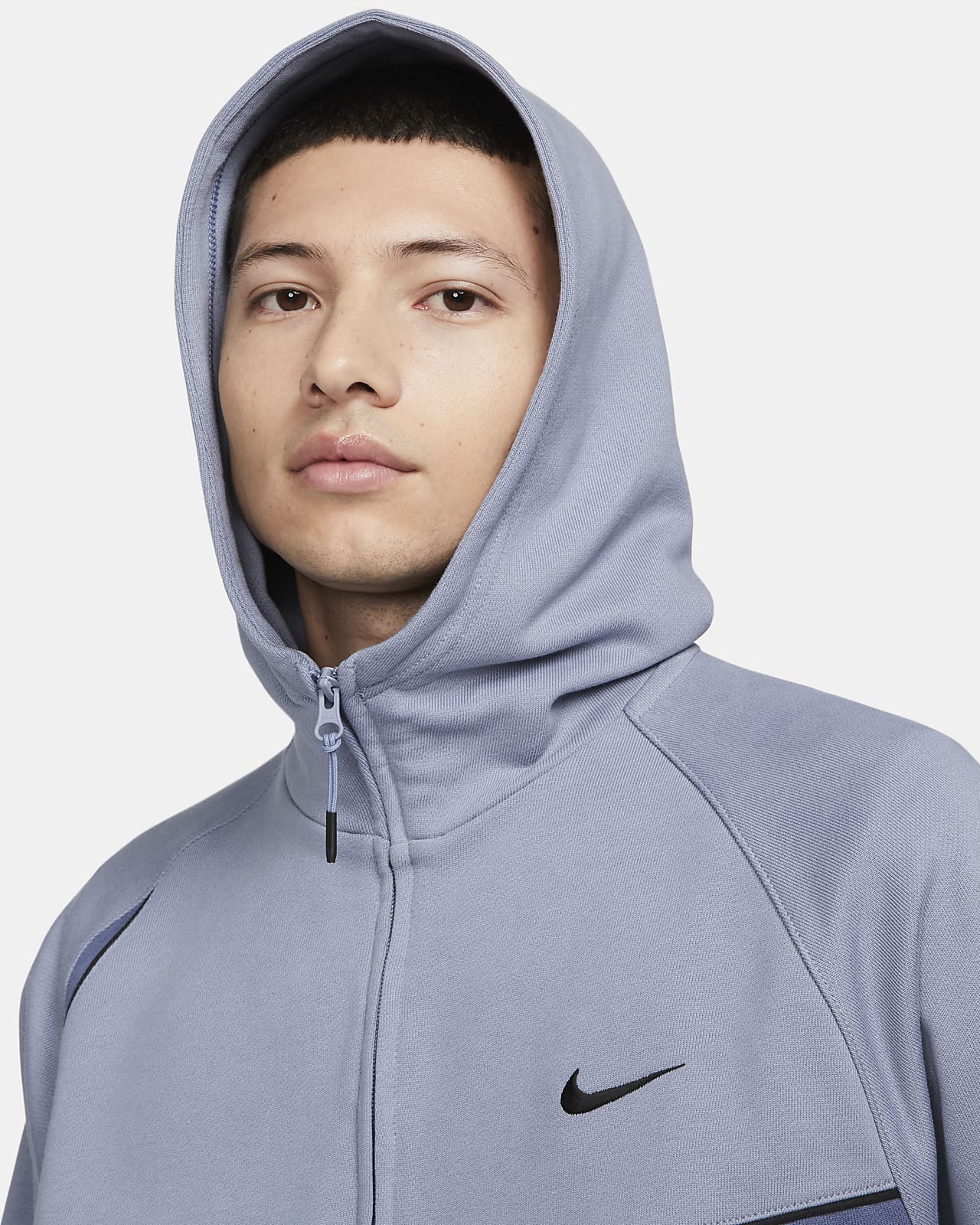 Nike Swoosh con capucha de tejido Fleece y media cremallera - Hombre. Nike ES