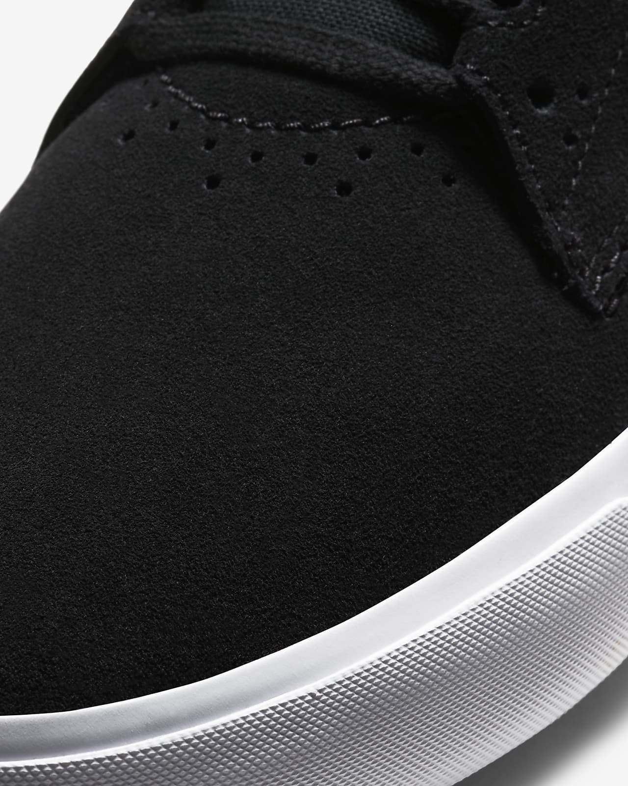 nike sb shane black & white skate shoes