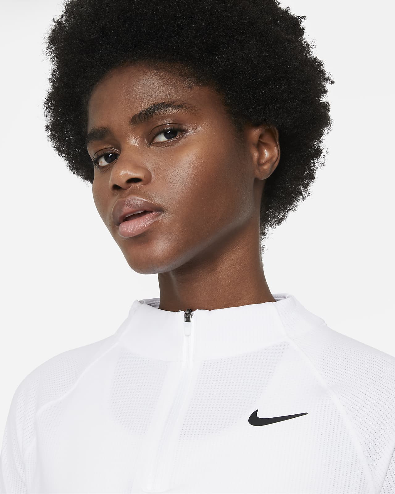 Molde datos Paquete o empaquetar NikeCourt Dri-FIT Victory Camiseta de manga larga con media cremallera de  tenis - Mujer. Nike ES