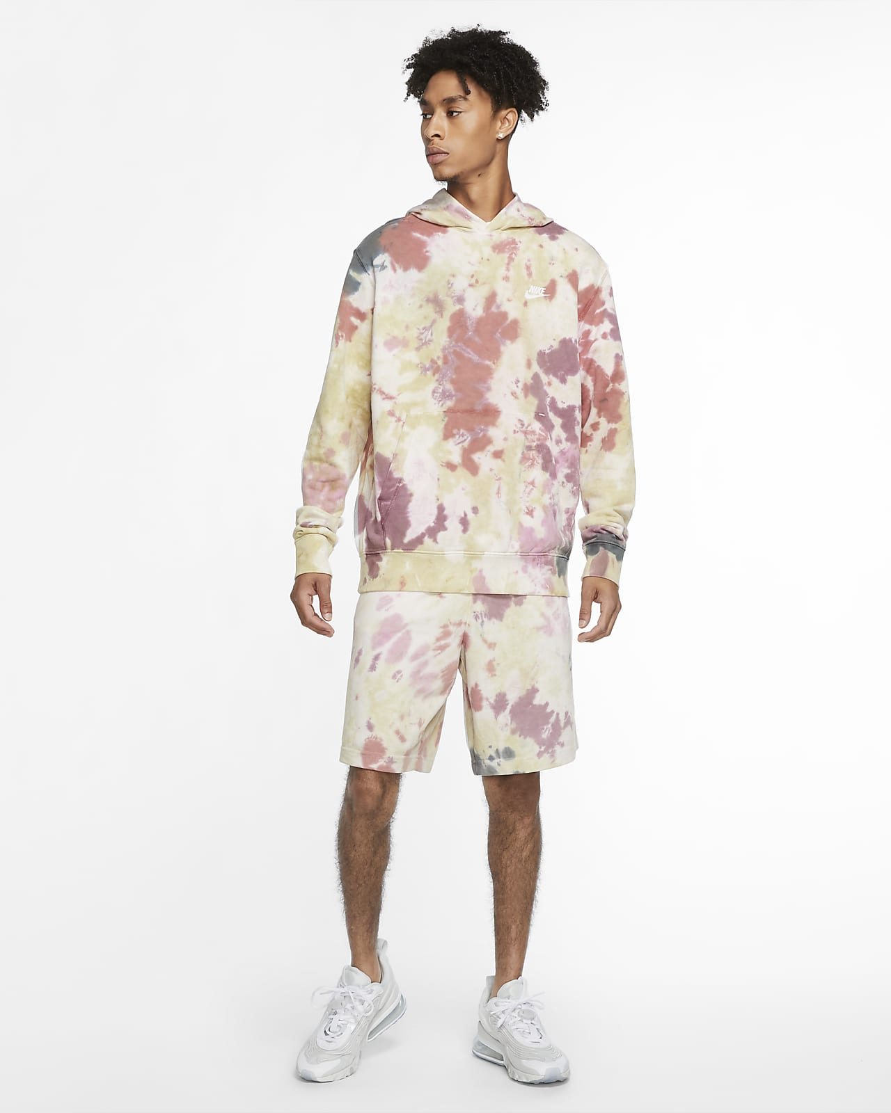 nike tie dye short set