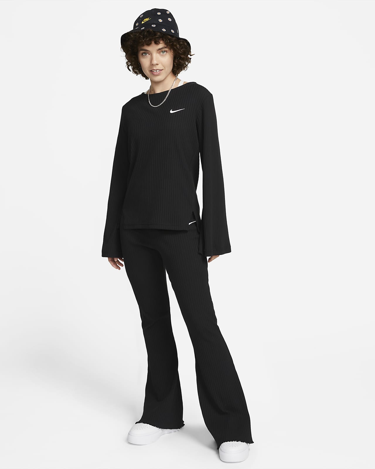 Nike Sportswear Women's High-Waisted Ribbed Jersey Trousers. Nike UK