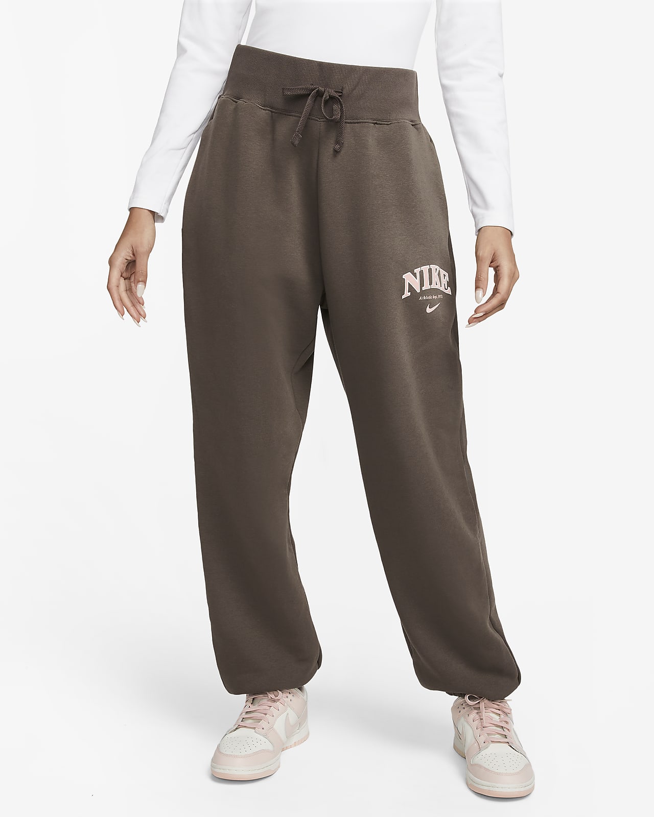 koken Besluit Schrijf op Nike Sportswear Phoenix Fleece Oversized joggingbroek met hoge taille voor  dames. Nike NL