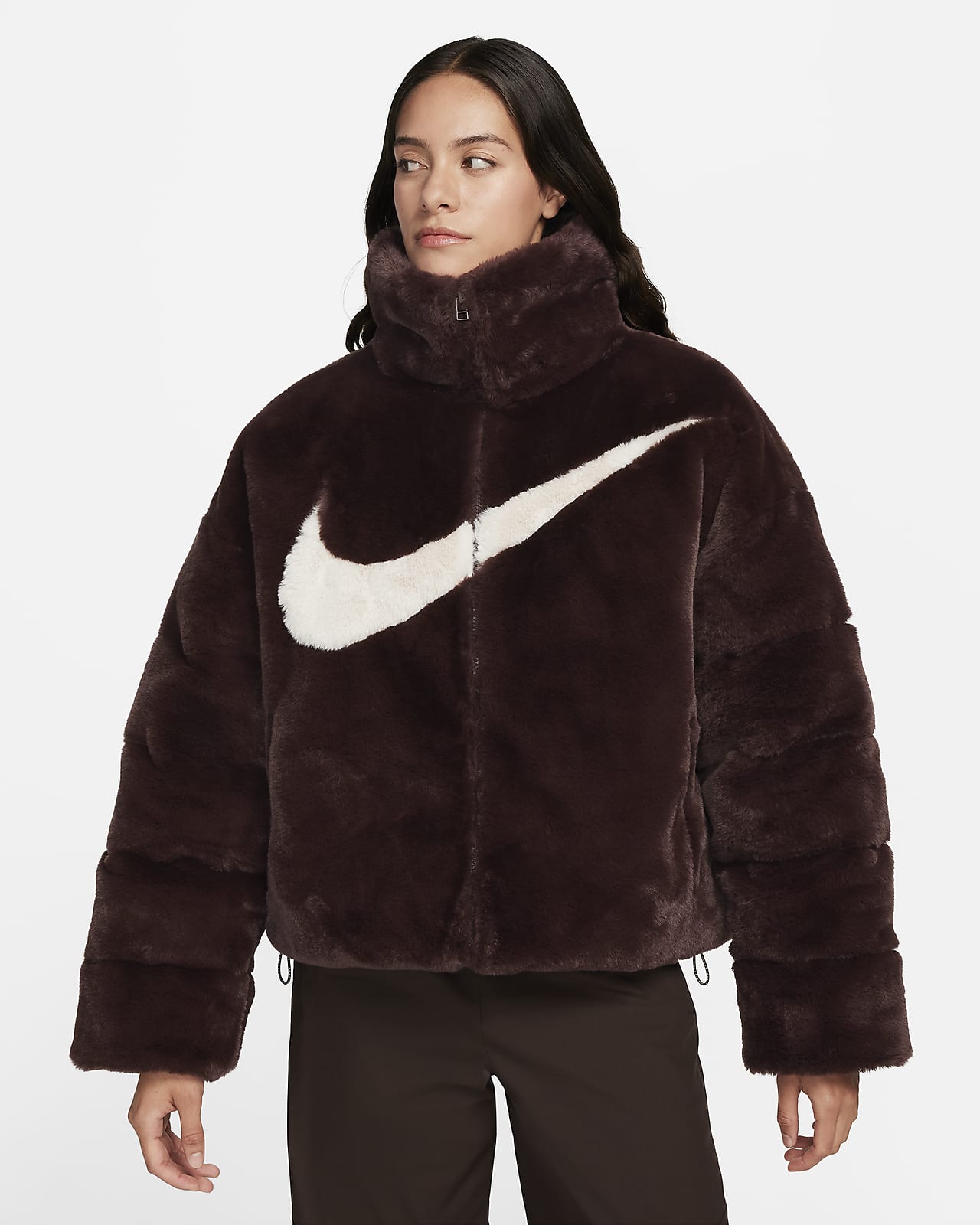Nike Sportswear Essential Women's Oversized Faux Fur Puffer. Nike HR