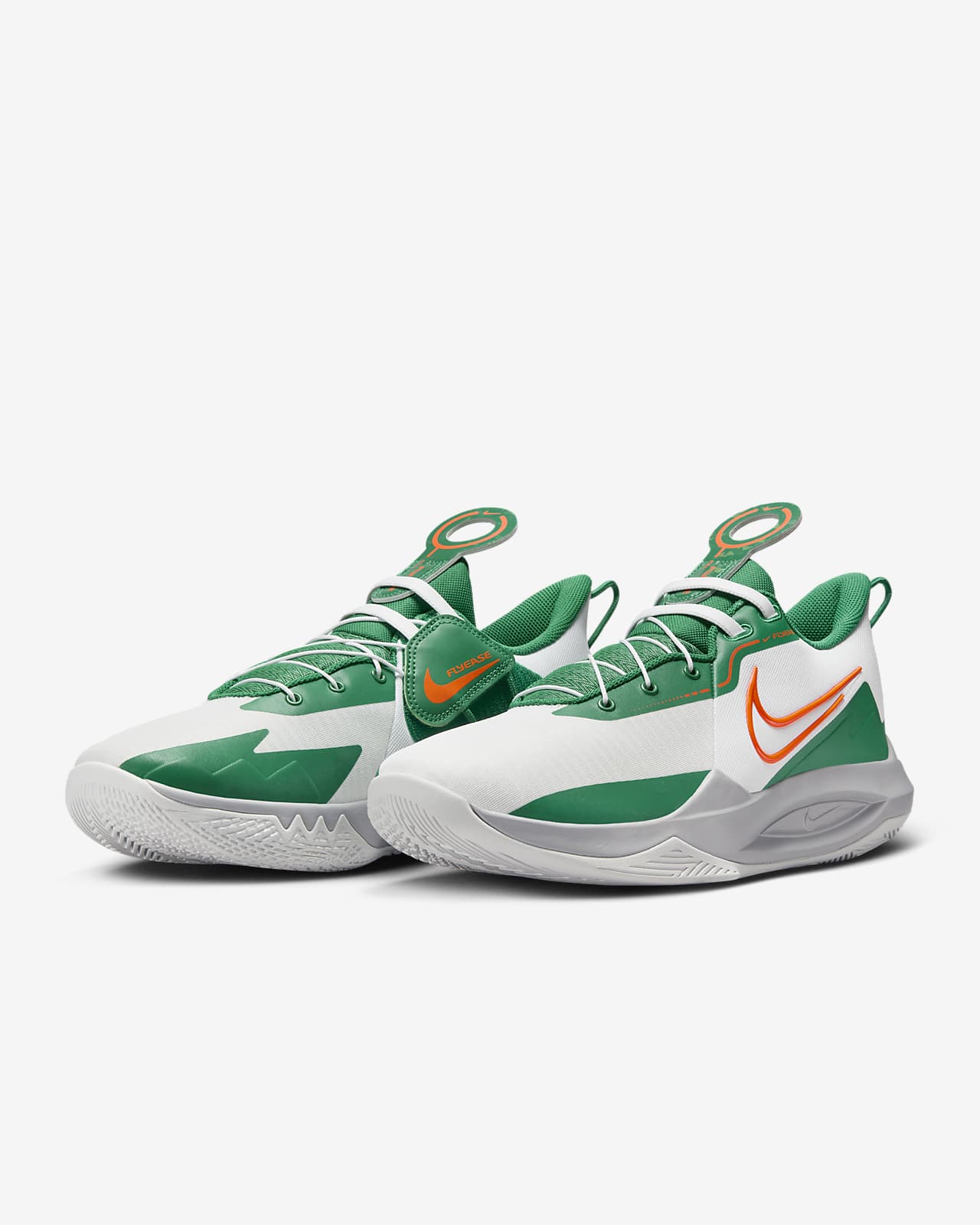 Nike shoes store green and orange