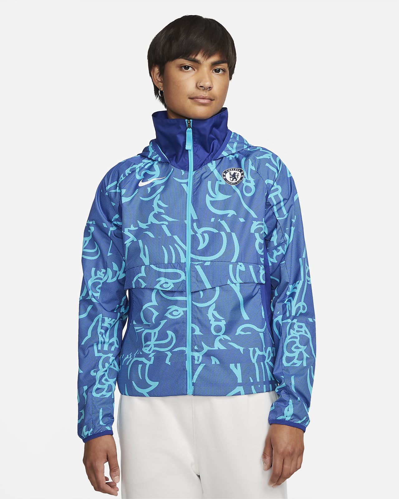 Chelsea F.C. AWF Women's Football Jacket. Nike NL