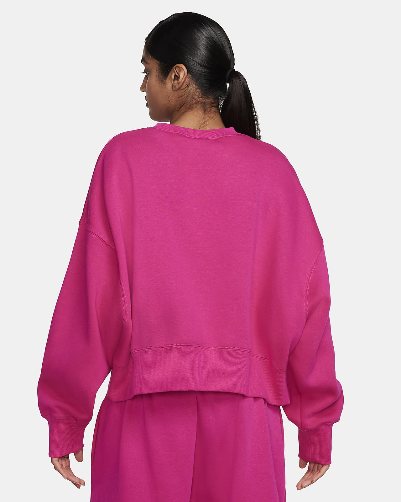 nike sportswear phoenix fleece oversized crewneck