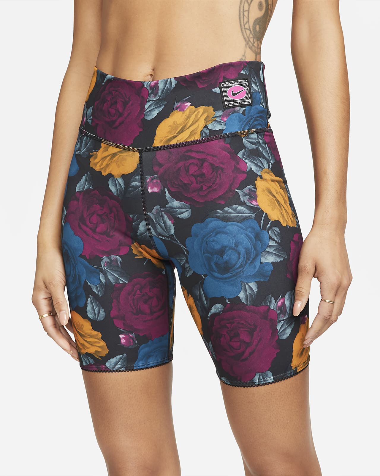 Mid-Rise Printed Training Shorts. Nike LU