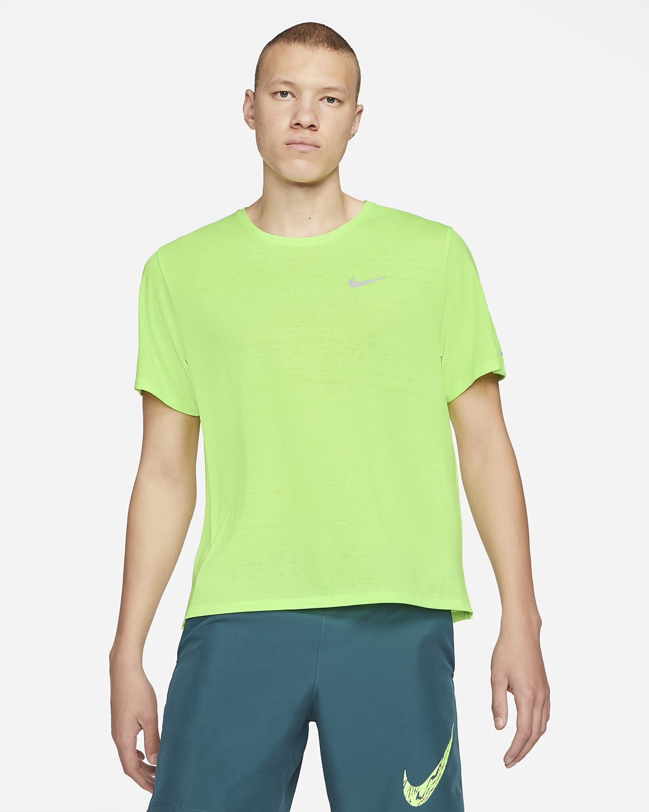 Tormenta híbrido Comorama Nike Dri-FIT Miler Camiseta de running - Hombre. Nike ES