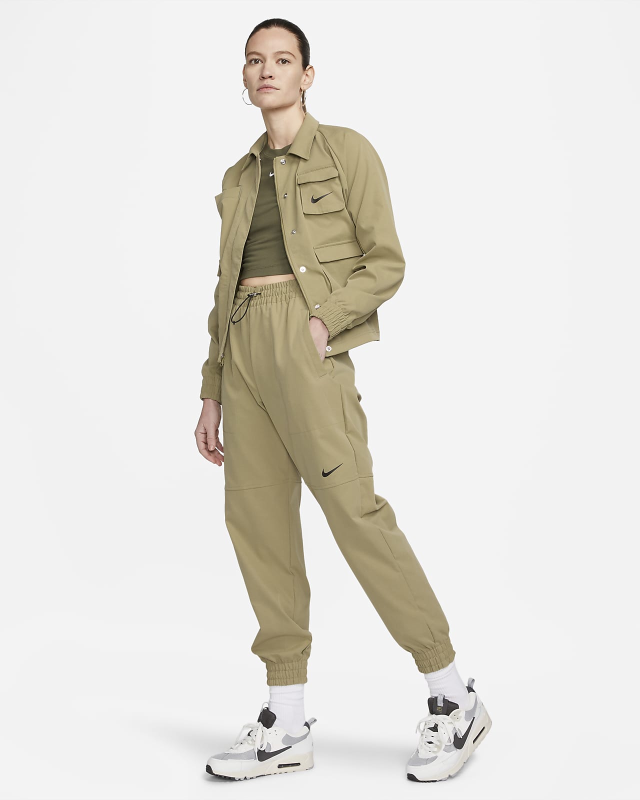 NIKE Sportswear Essential Womens Woven Cargo Pants  TAUPE  Tillys