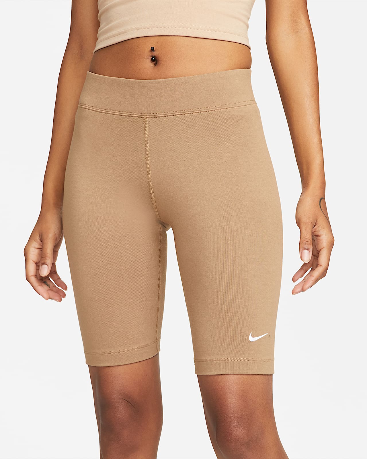 Nike Sportswear Essential Women's Mid-Rise Biker Shorts. Nike NL