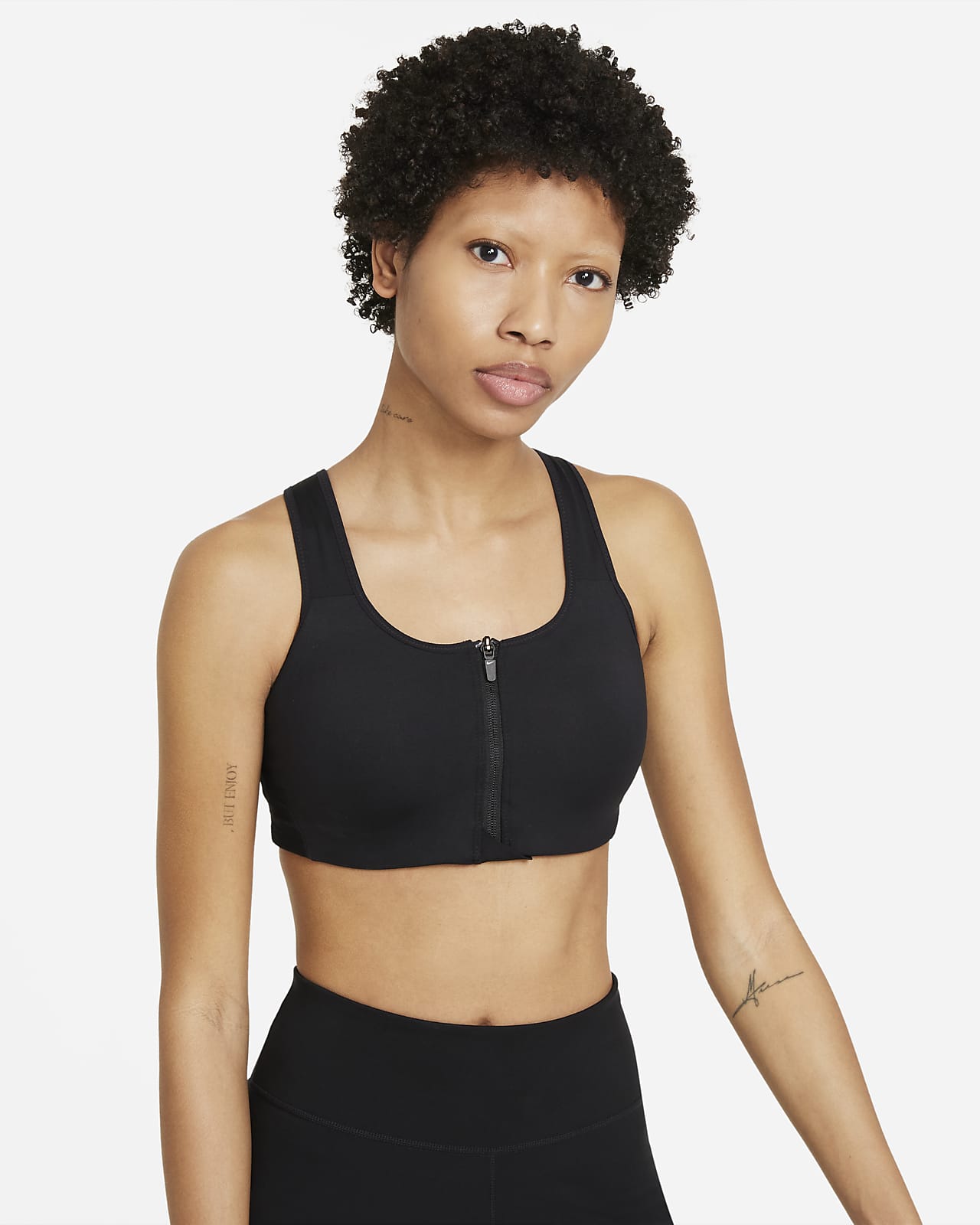 Nike Shape Women's High-Support Padded Zip-Front Sports Bra
