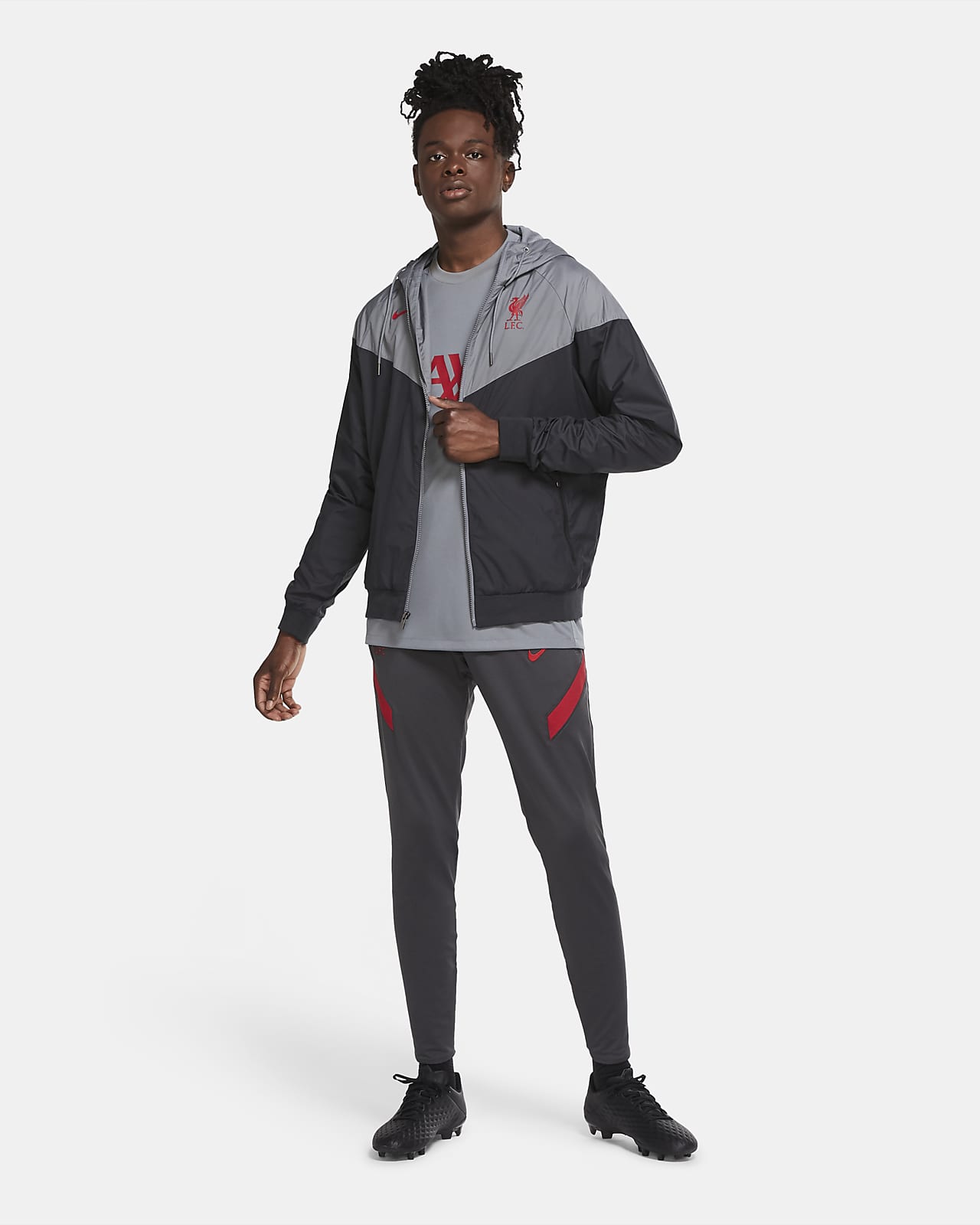 Vävd jacka Liverpool FC Windrunner för män. Nike SE Vävd jacka Liverpool FC Windrunner för män. Nike SE