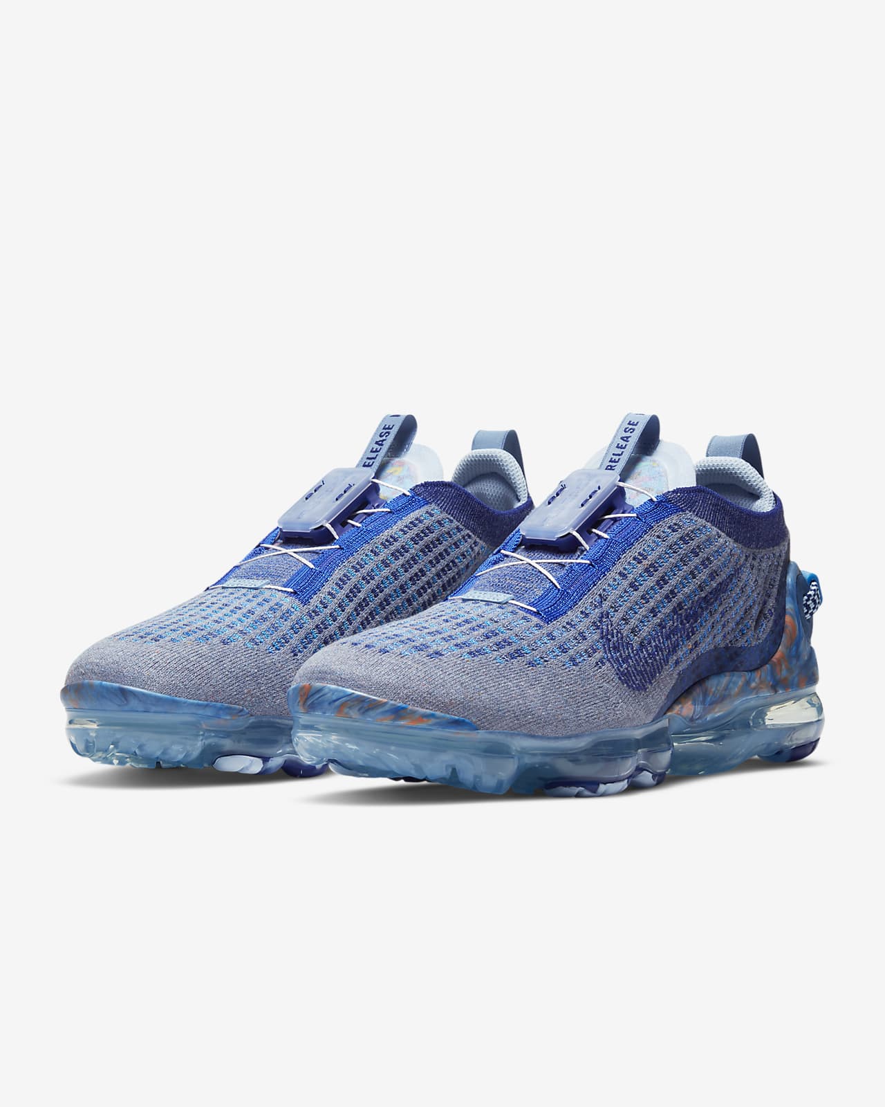blue and green nike vapormax