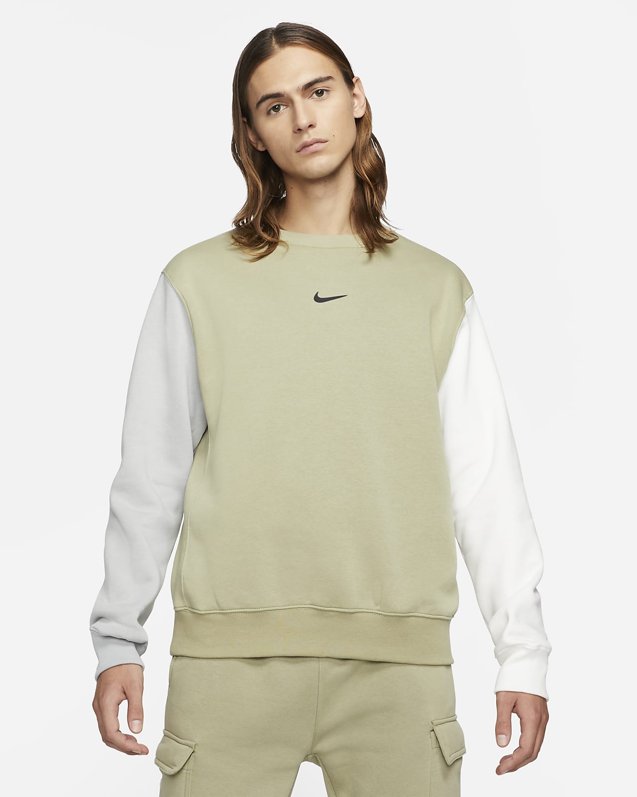 nike bb swoosh crew sweater mens