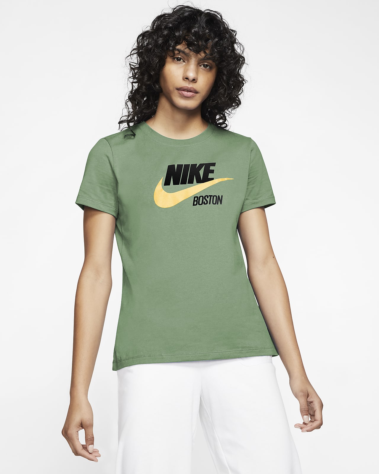 army green nike shirt women's