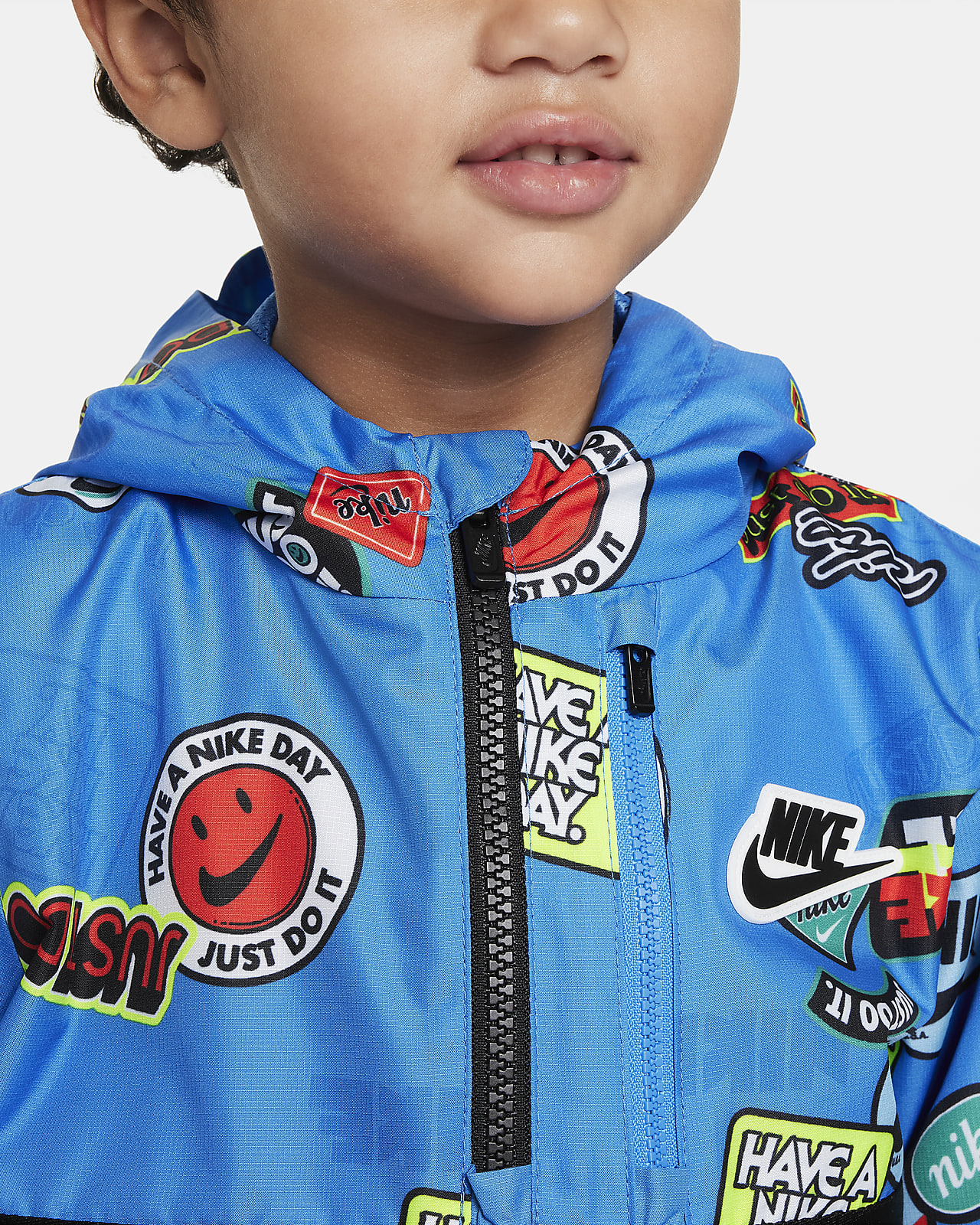 Chamarra infantil Nike Half Zip Print Blocked Anorak