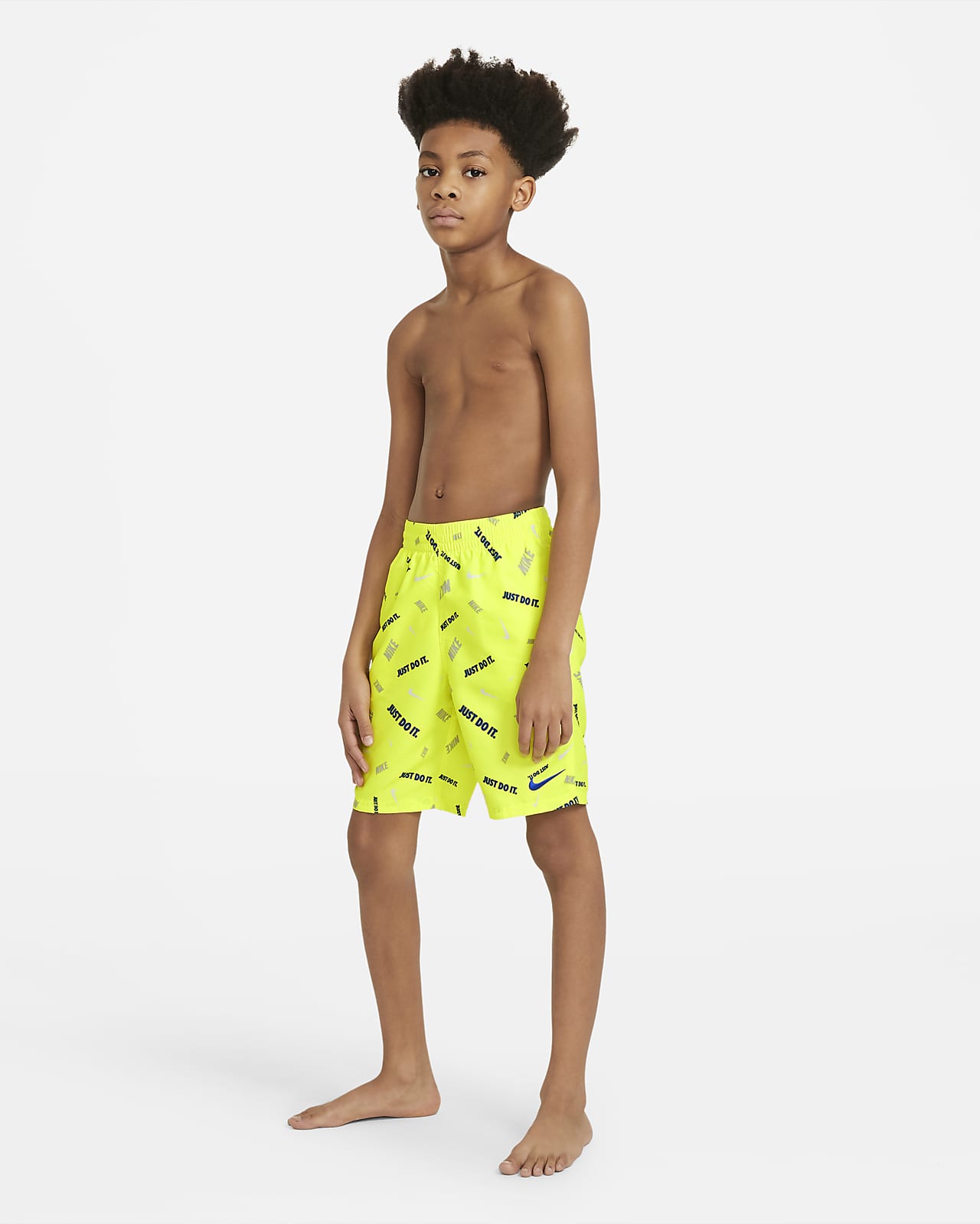 Shorts de baño de 20 cm para niño talla grande Nike Logofetti. Nike.com