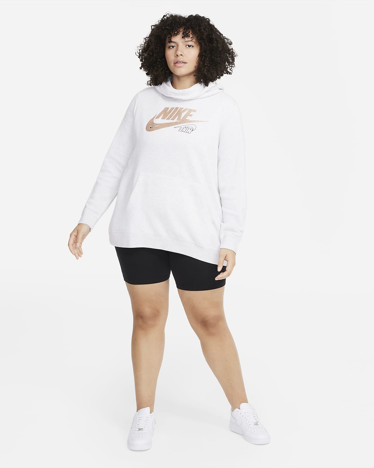Women's nike sportswear club funnel neck hoodie Outlet