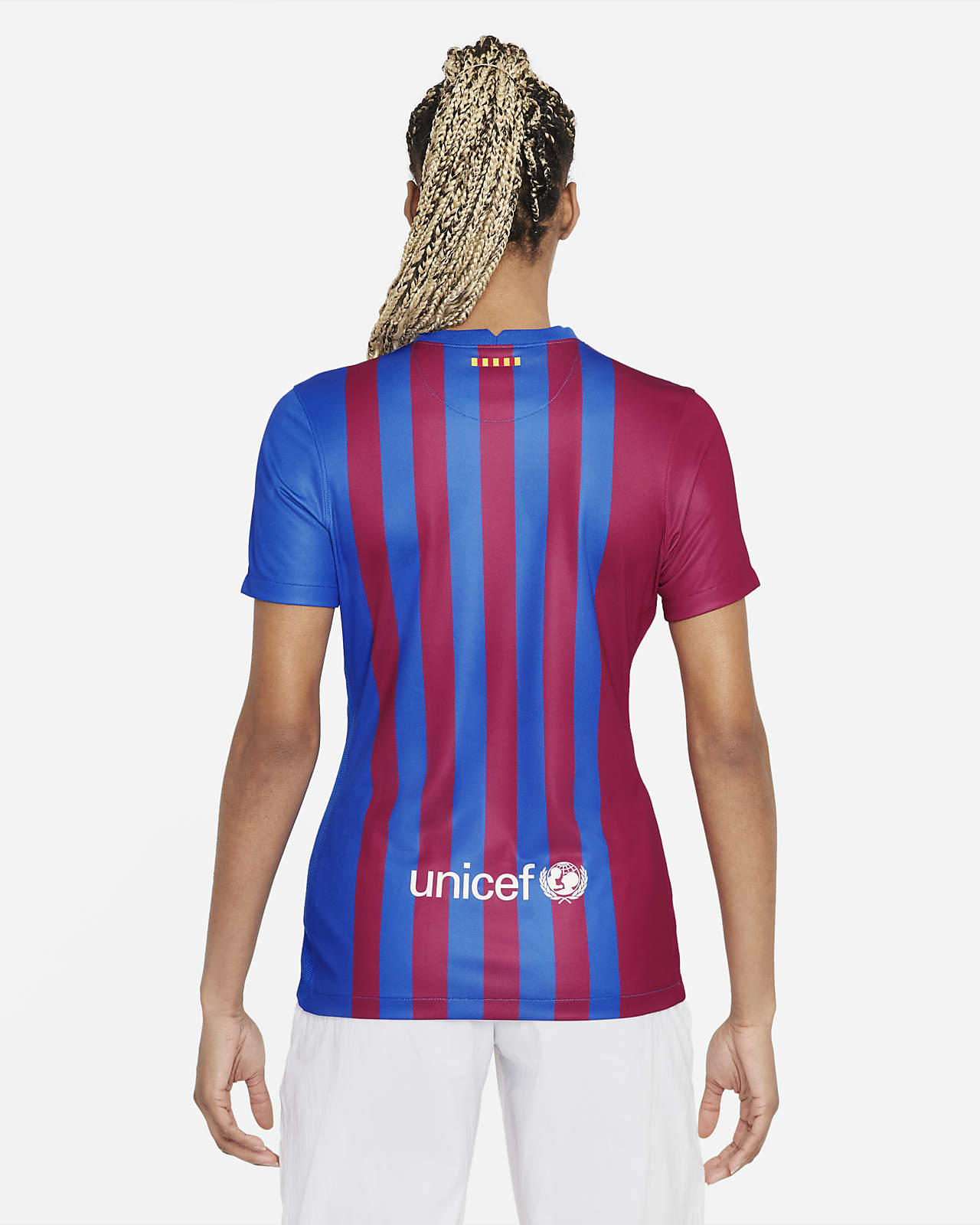 F C Barcelona 2021 22 Stadium Home Women S Football Shirt Nike Si