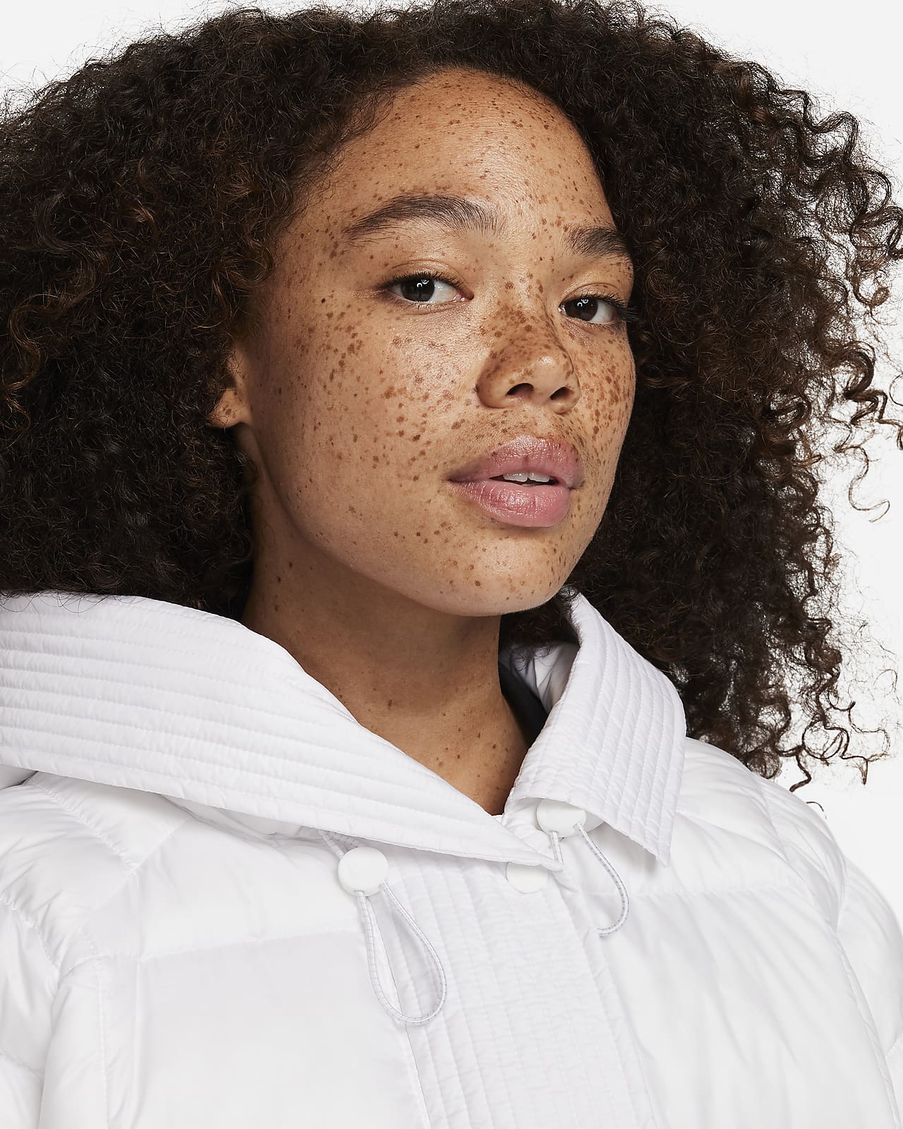 Nike Jacket Womens Small Black Swoosh Down Coat Hooded – Proper