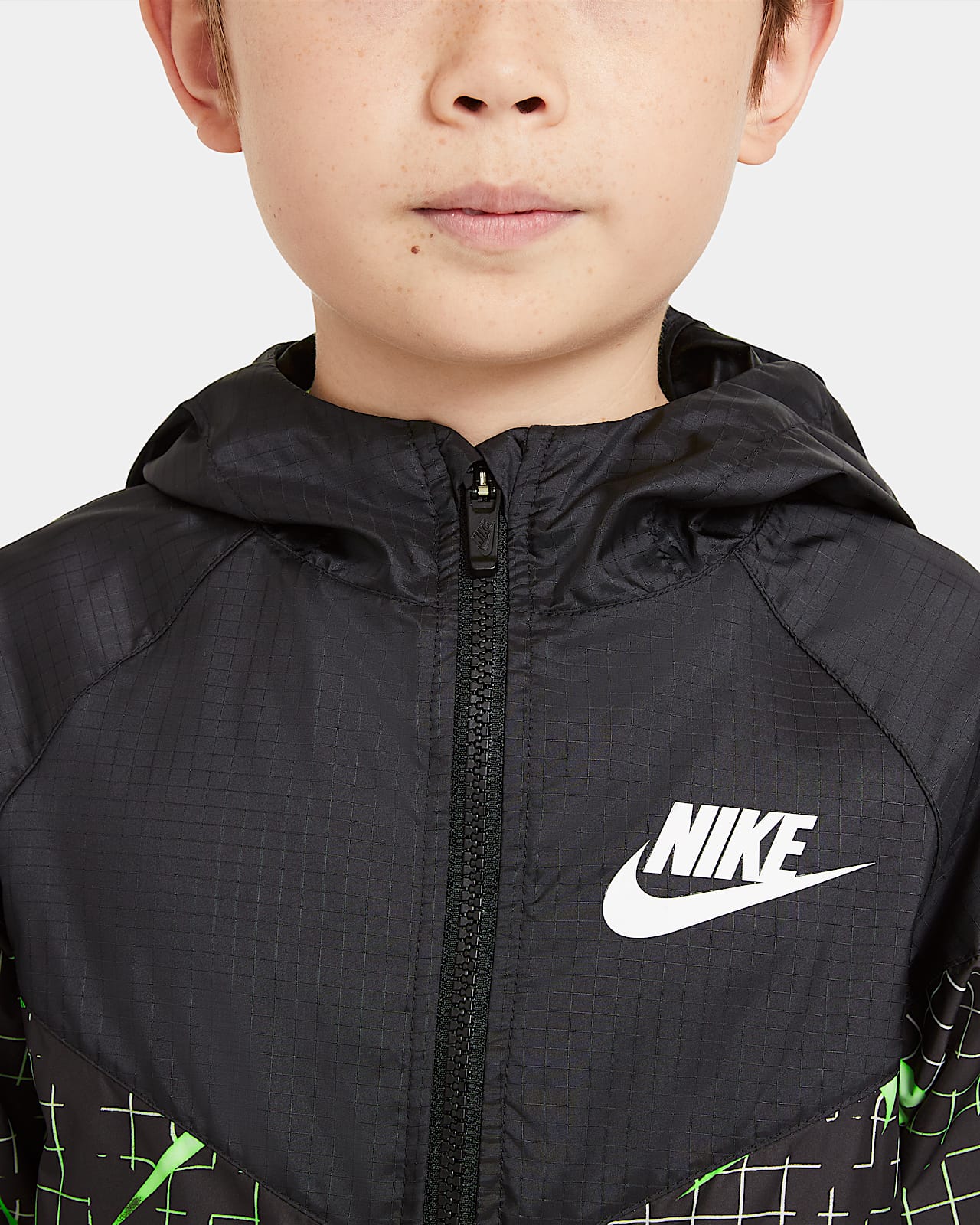 grey nike jacket boys
