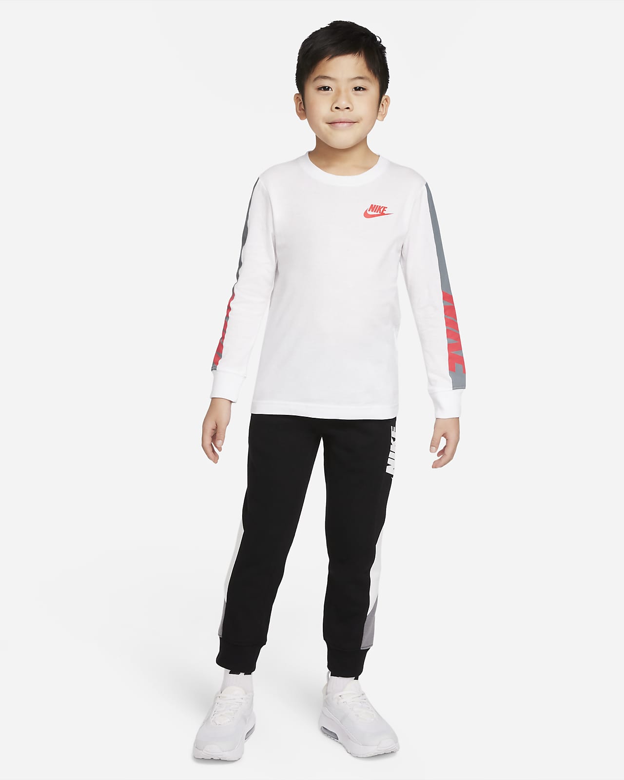 de manga larga para niños de preescolar talla pequeña Nike.com