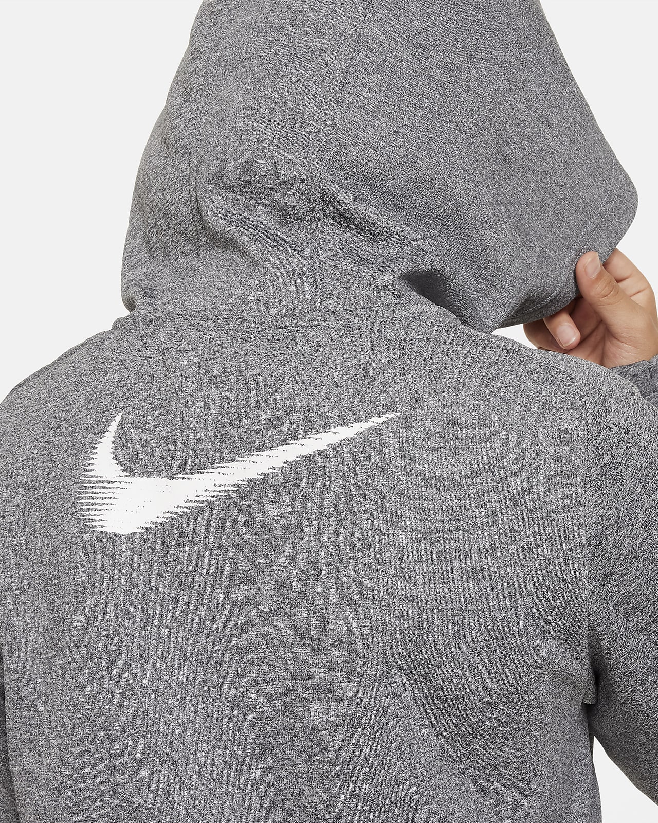 Gray Dri-FIT Hoodie by Nike on Sale