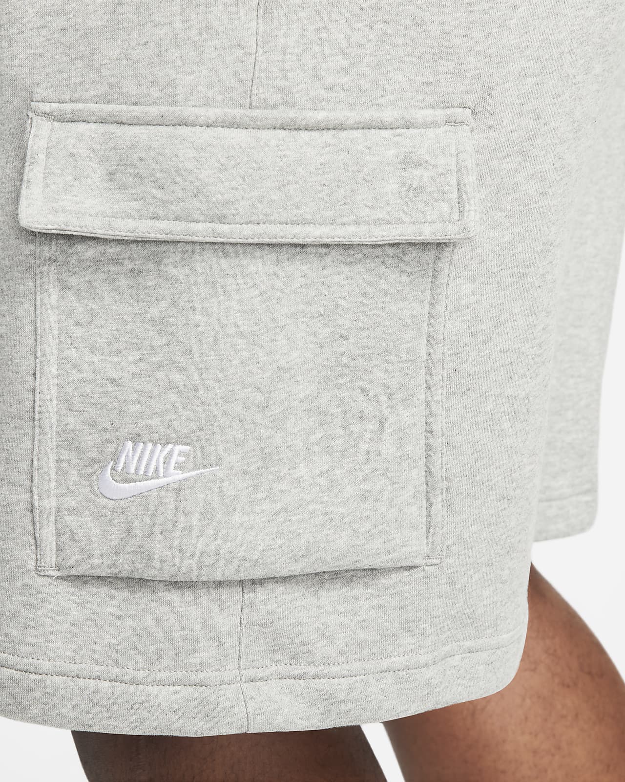 Nike Fleece Gray Shorts for Men for sale