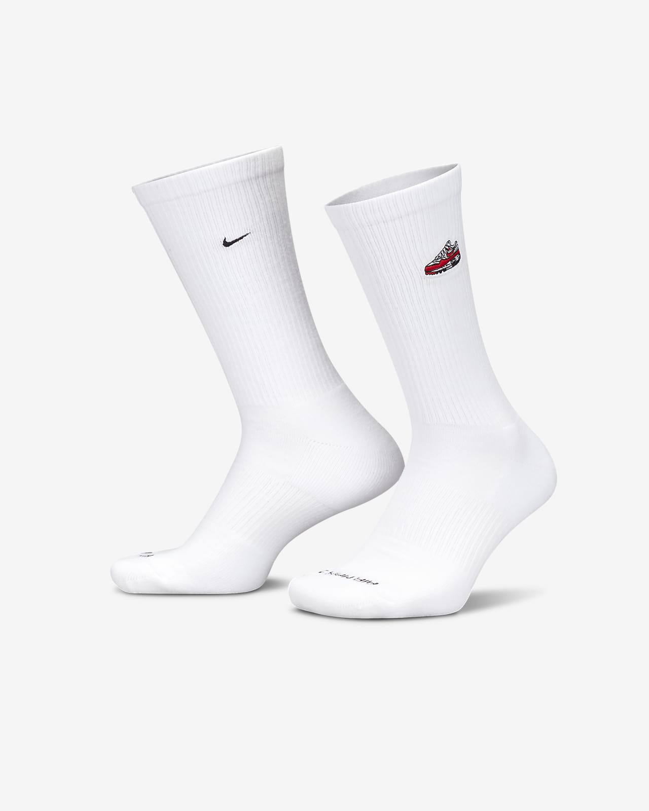 Nike Everyday Plus, Athletic Crew Socks, Single Pair, Dri Fit, Mens Size  8-12.