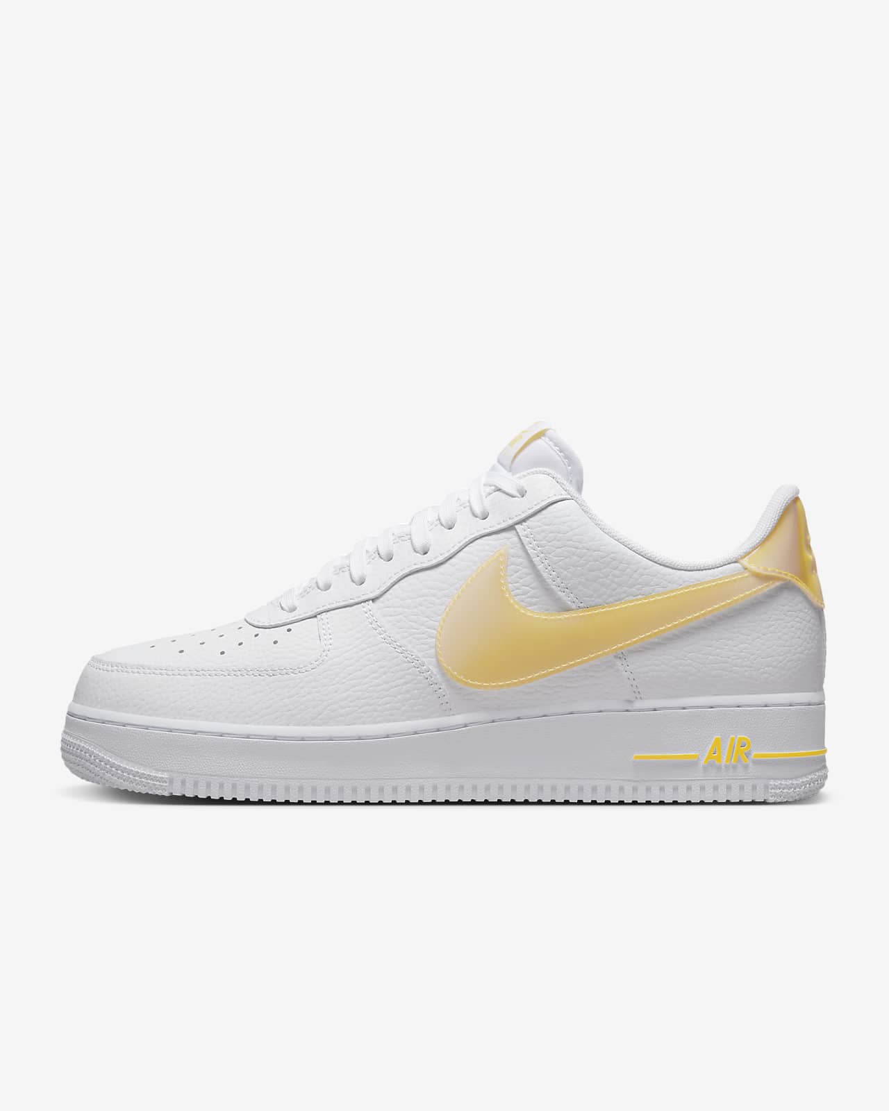 white and yellow air force 1 mens