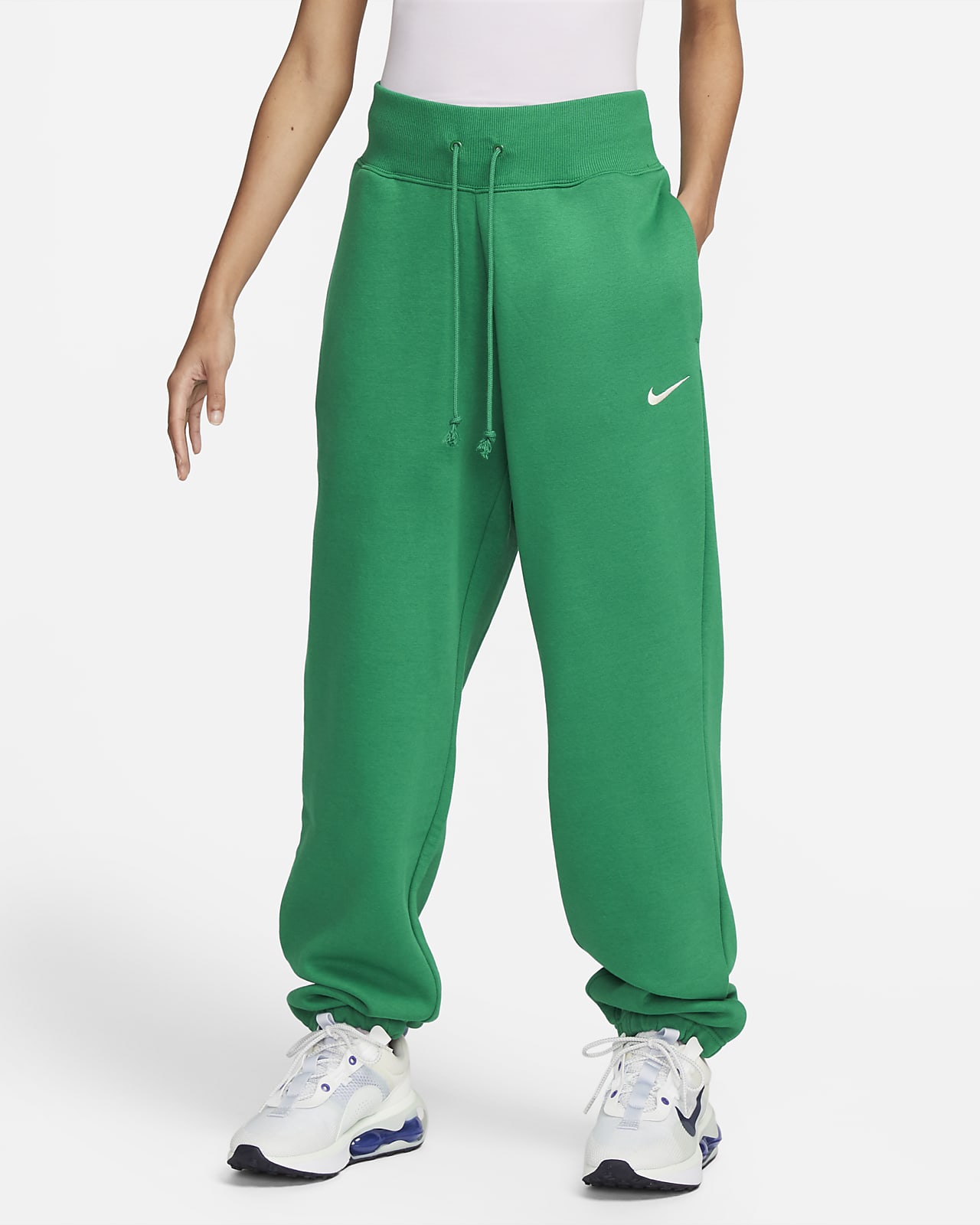 Verde Tuta sportiva a vita alta Farfetch Abbigliamento Pantaloni e jeans Pantaloni Pantaloni a vita alta 