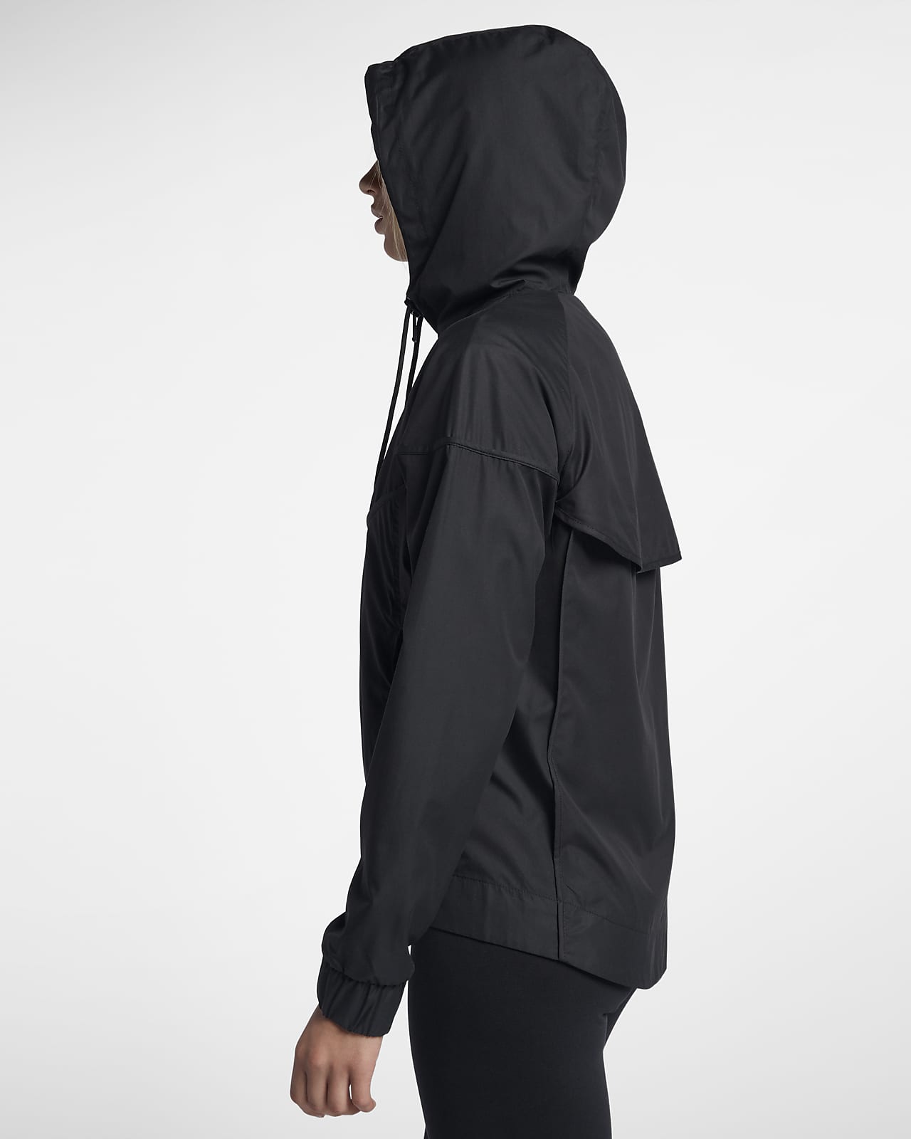 Nike Sportswear Womens Windrunner Jacket Black/Black/White CN6910-010 :  : Clothing, Shoes & Accessories