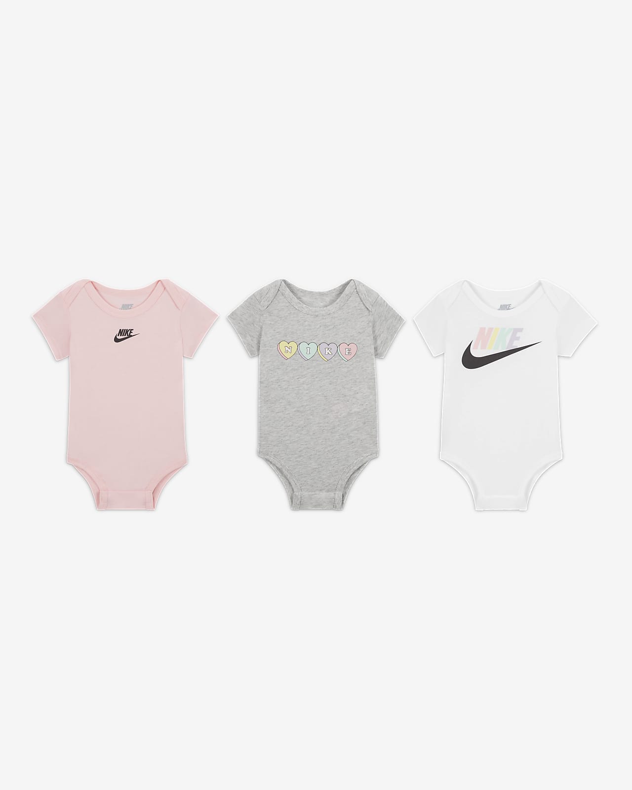 Conjunto de body para bebé Nike (0 a 9 meses) (3 piezas). Nike.com