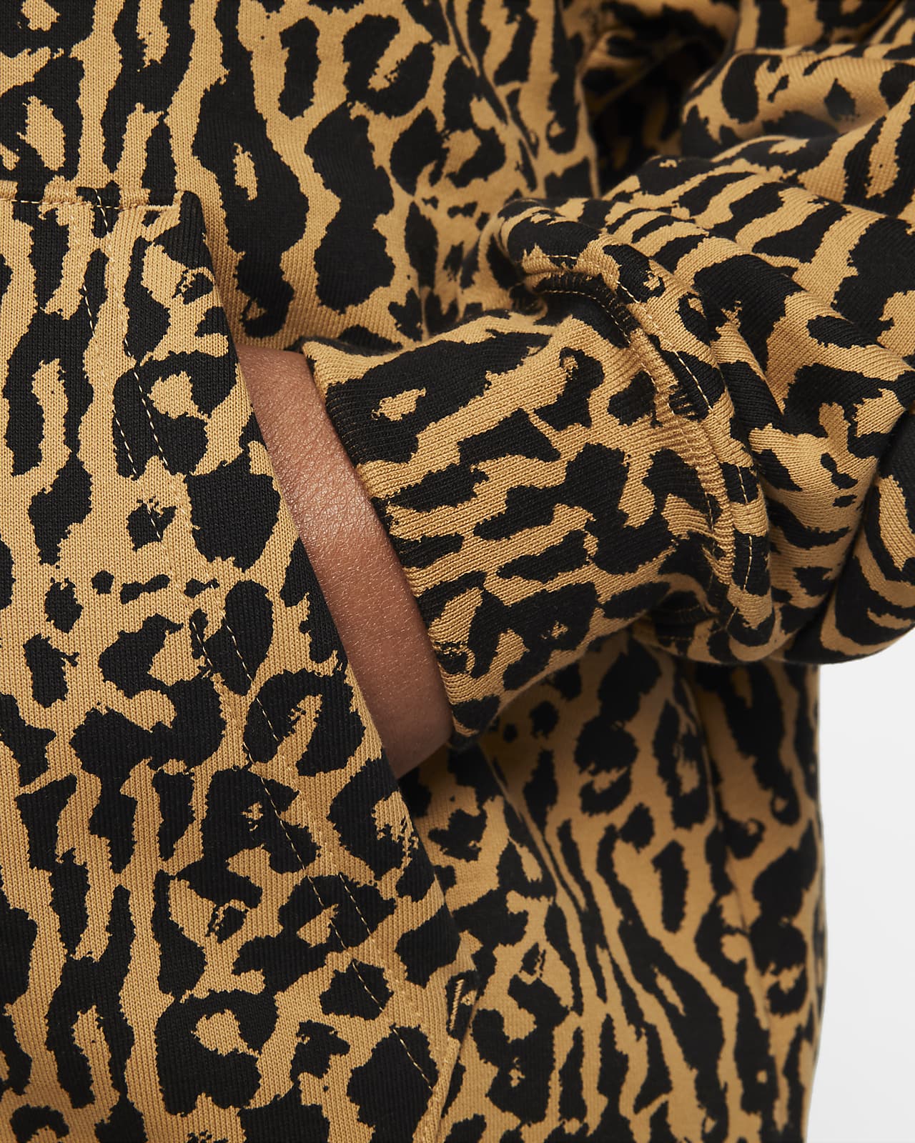 leopard print hoodie nike