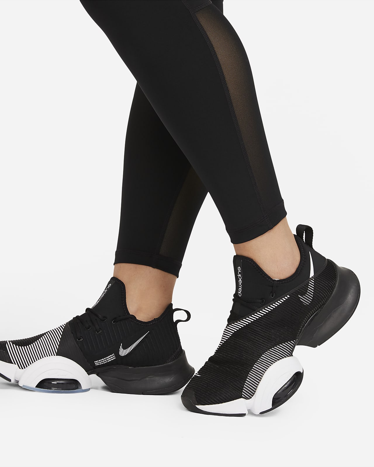 NWT Nike Women's Pro 365 Plus Size 2X Cropped Leggings DRI-Fit Heather Grey  $45