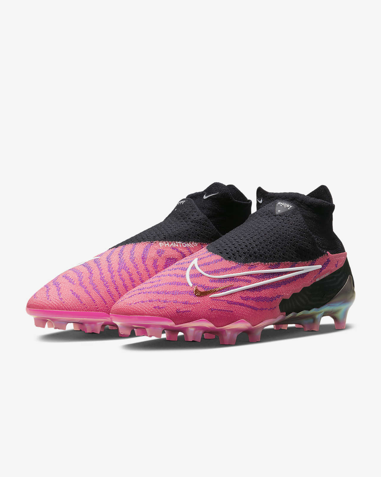 Nike Phantom GX Elite 天然偏硬草地高筒足球釘鞋。Nike TW