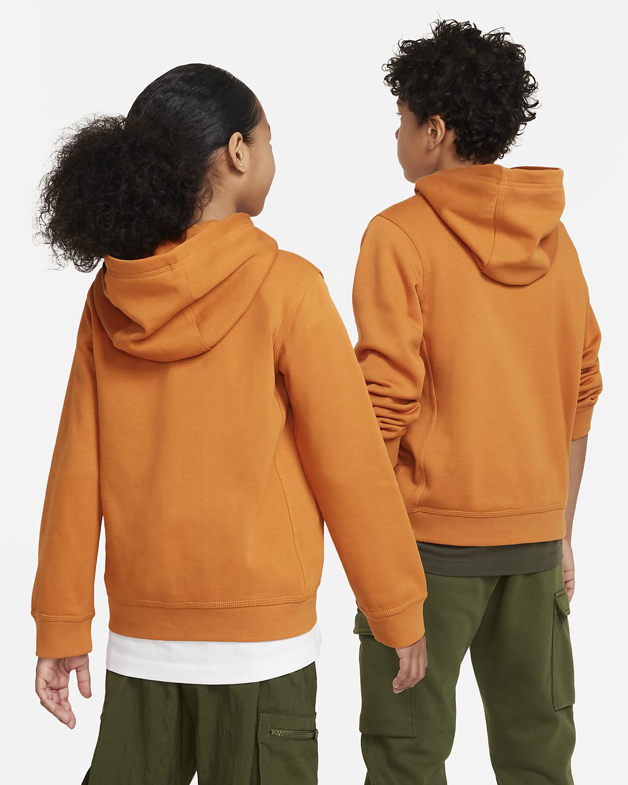 Fleece Graphic Pullover Kids\' Sportswear Club Big Hoodie. Nike