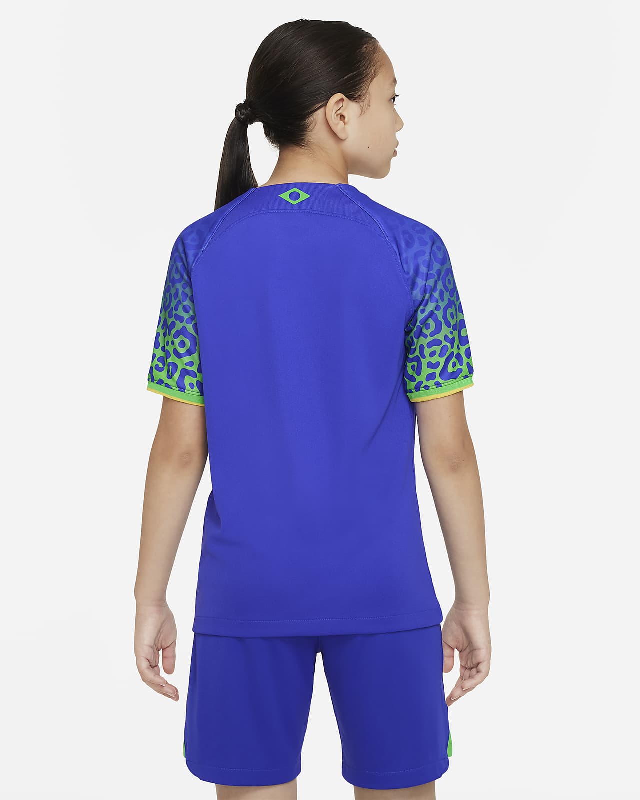 Nike Football Brazil squad t-shirt in blue 893353-454